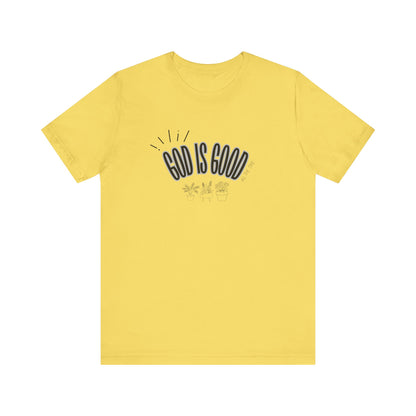 God is Good Unisex T-shirt with Flower Images