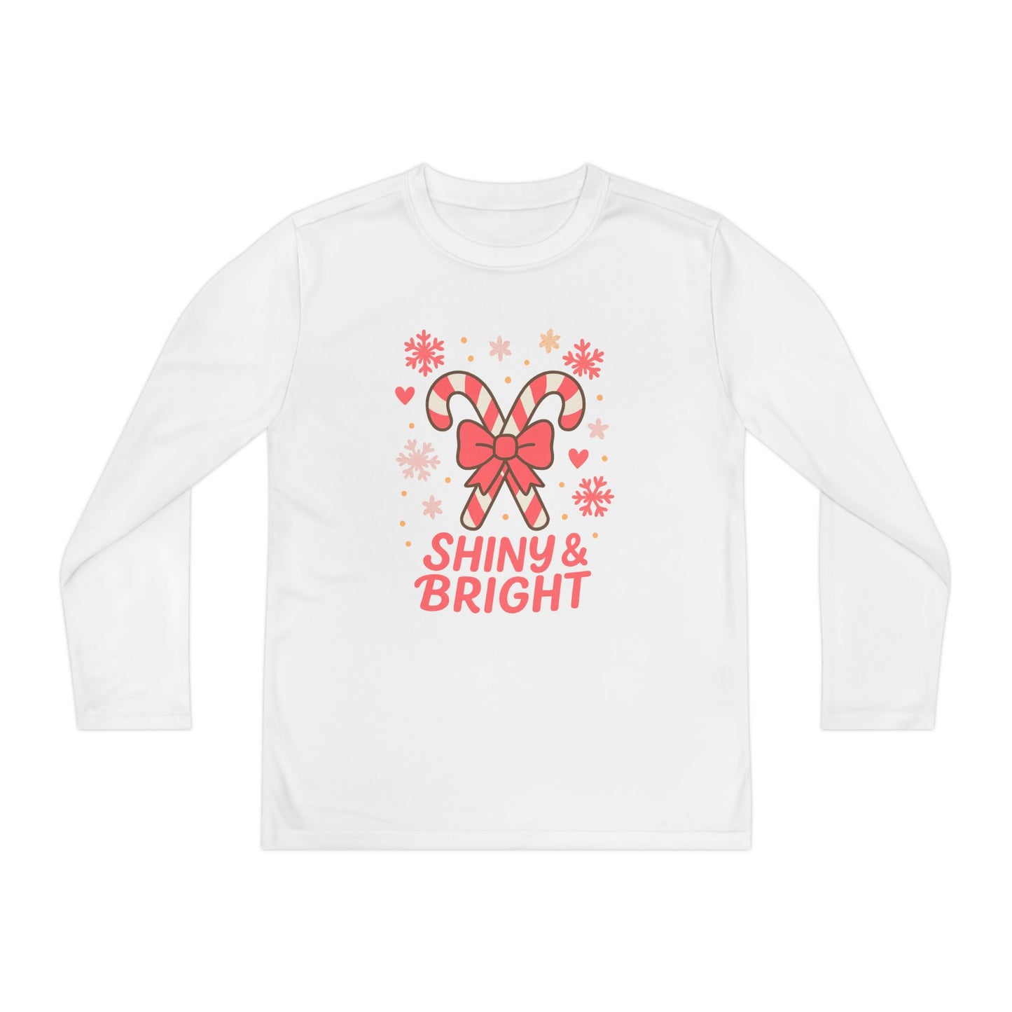 Long Sleeve Tee - Shiny & Bright Snowflake Design