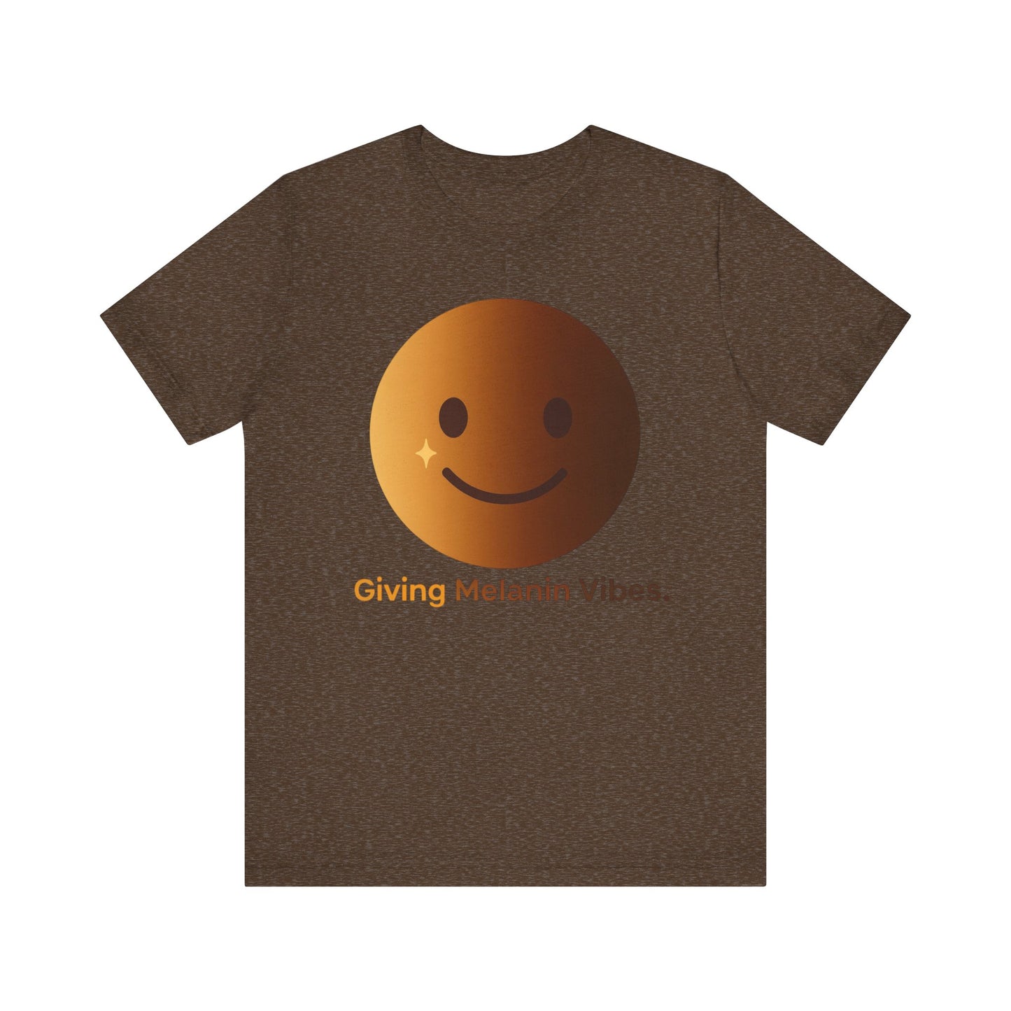 Melanated Emoji Tee- Giving Melanated Vibes- Style 1
