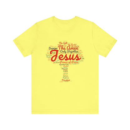 Religious Tee - Names of JESUS Tree Design
