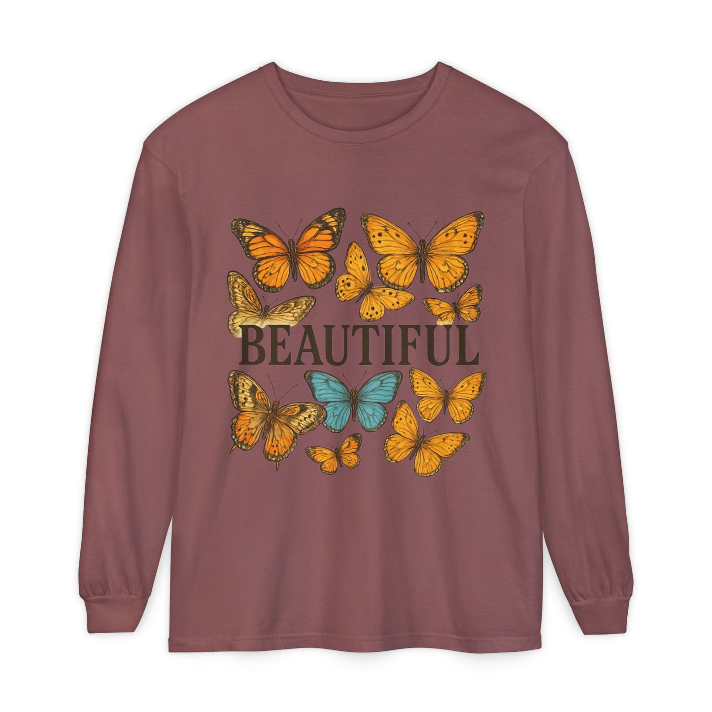 Beautiful Butterfly Long Sleeve T-Shirt, Eco-Friendly Cotton Tee, Casual Wear, Spring Fashion, Gift for Nature Lovers, Comfortable [...]