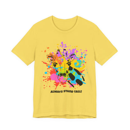 Watersplash Giraffe Tee - Stand Tall