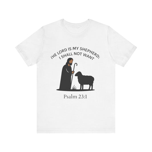 Christian Tee - Jesus Shepard and Black Sheep Design