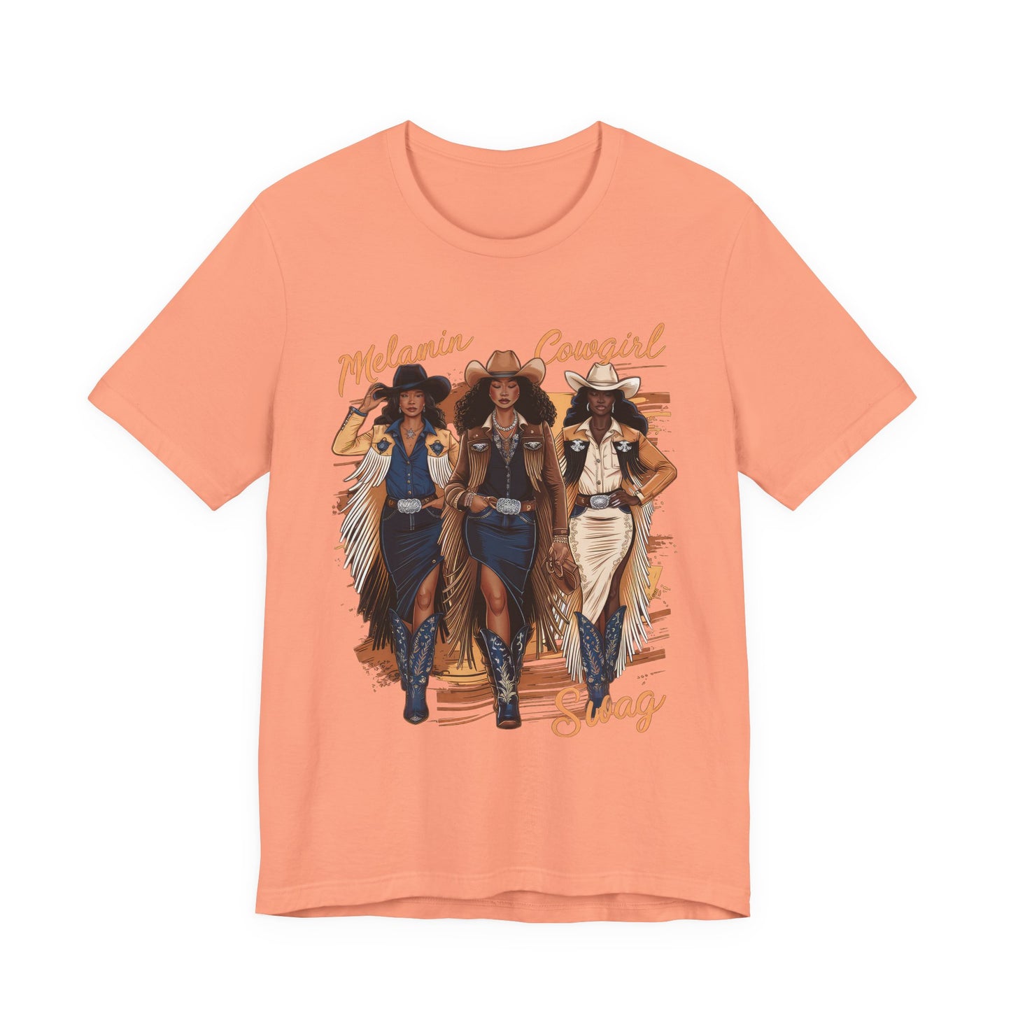 3 Melanated Cowgirls Tee