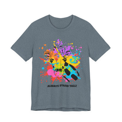 Watersplash Giraffe Tee - Stand Tall