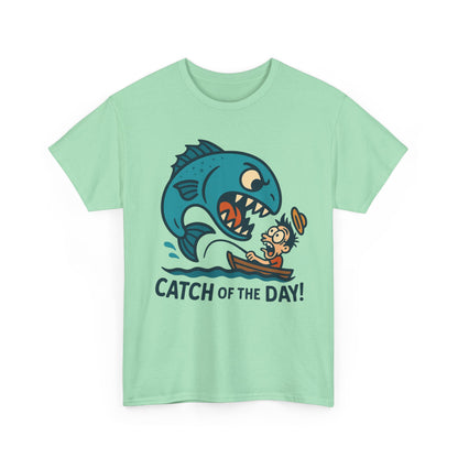 Fishing Cartoon Tee Shirt - Catch of the Day Unisex