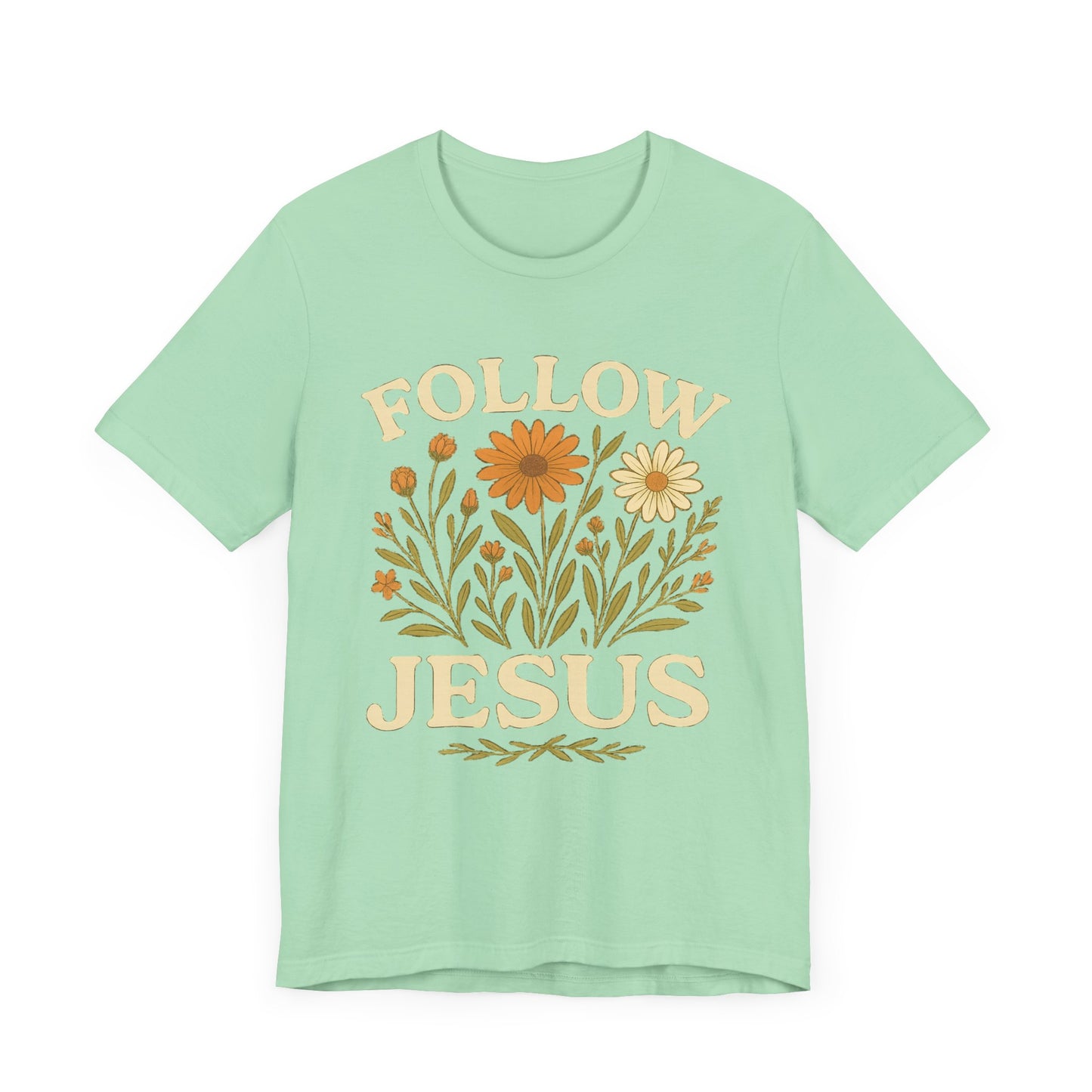 Floral Tee - Follow Jesus - Unisex