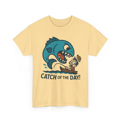 Fishing Cartoon Tee Shirt - Catch of the Day Unisex