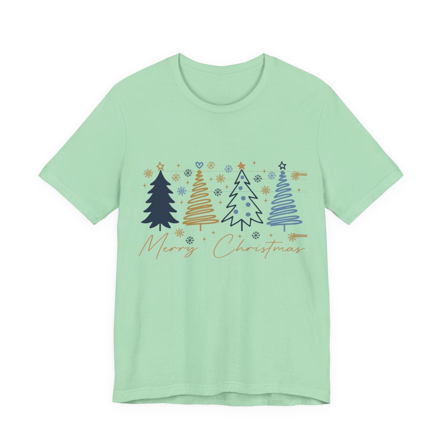 Christmas Tee with Abstract Trees