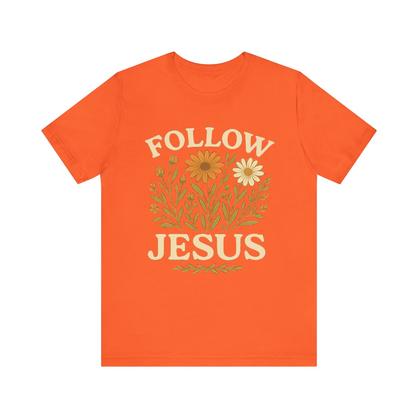 Floral Tee - Follow Jesus - Unisex