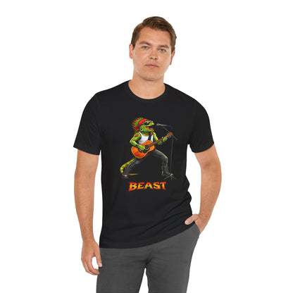 Rock Iguana Guitarist Tee — "Rock. Power. Presence." Beast Graphic Shirt