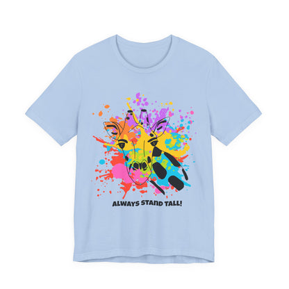 Watersplash Giraffe Tee - Stand Tall