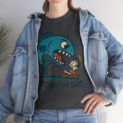 Fishing Cartoon Tee Shirt - Catch of the Day Unisex