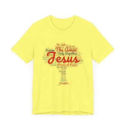Religious Tee - Names of JESUS Tree Design