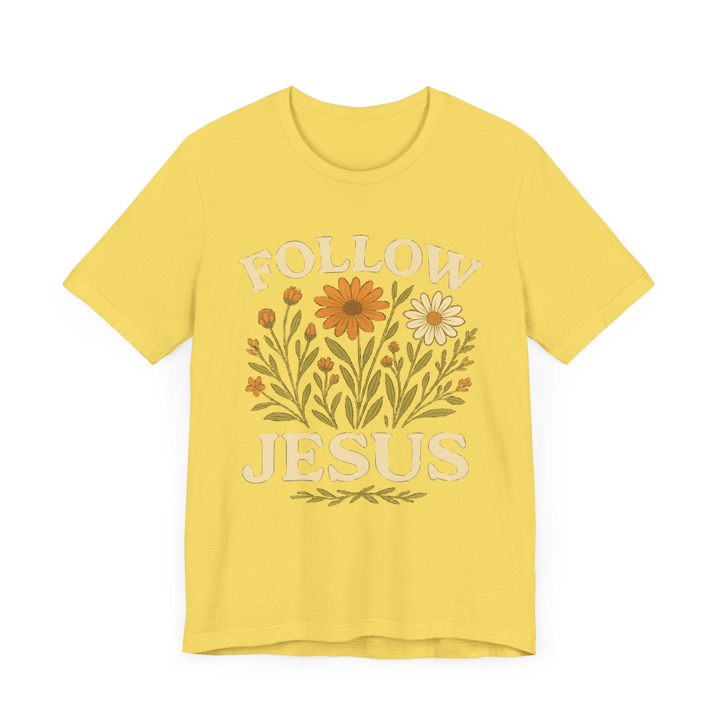 Floral Tee - Follow Jesus - Unisex