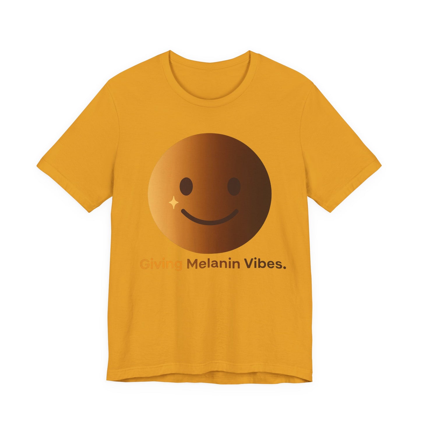 Melanated Emoji Tee- Giving Melanated Vibes- Style 1