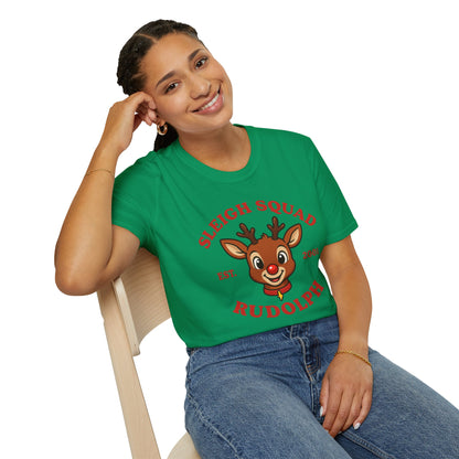Sleigh Squad Unisex T-Shirt - Christmas Rudolph Tee