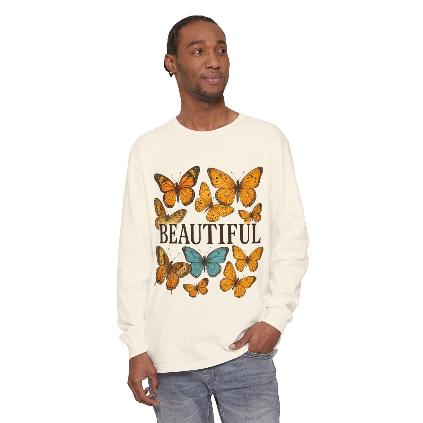 Beautiful Butterfly Long Sleeve T-Shirt, Eco-Friendly Cotton Tee, Casual Wear, Spring Fashion, Gift for Nature Lovers, Comfortable [...]