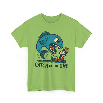 Fishing Cartoon Tee Shirt - Catch of the Day Unisex