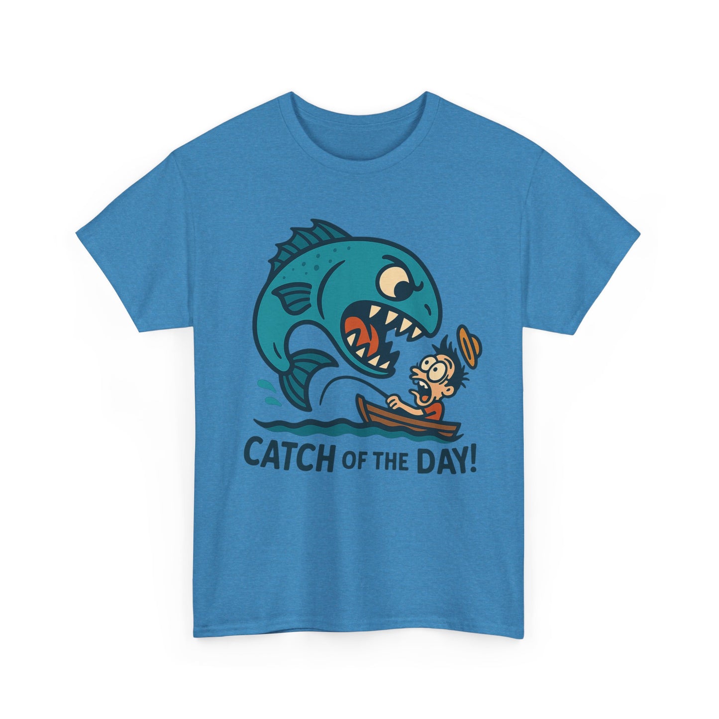 Fishing Cartoon Tee Shirt - Catch of the Day Unisex