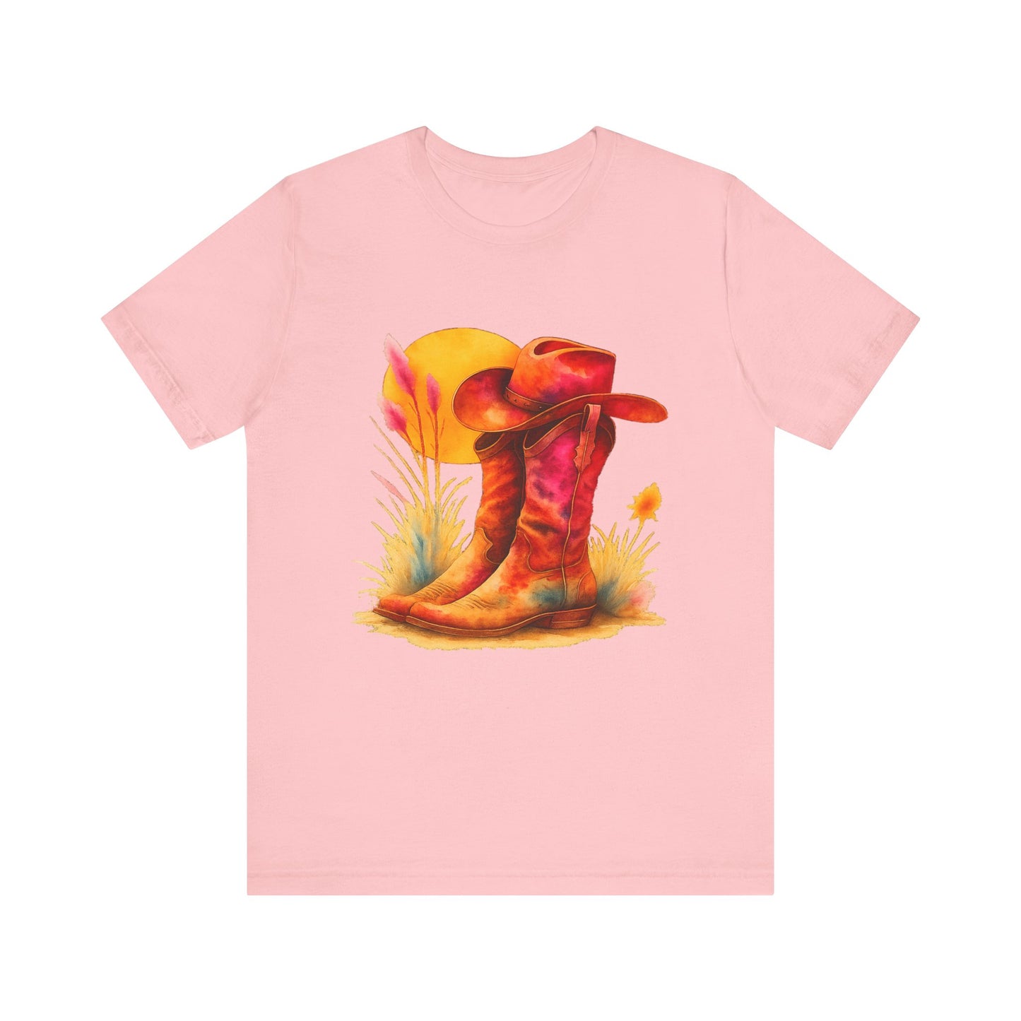 Western Enthusiast Tee - Boots and Hat Design