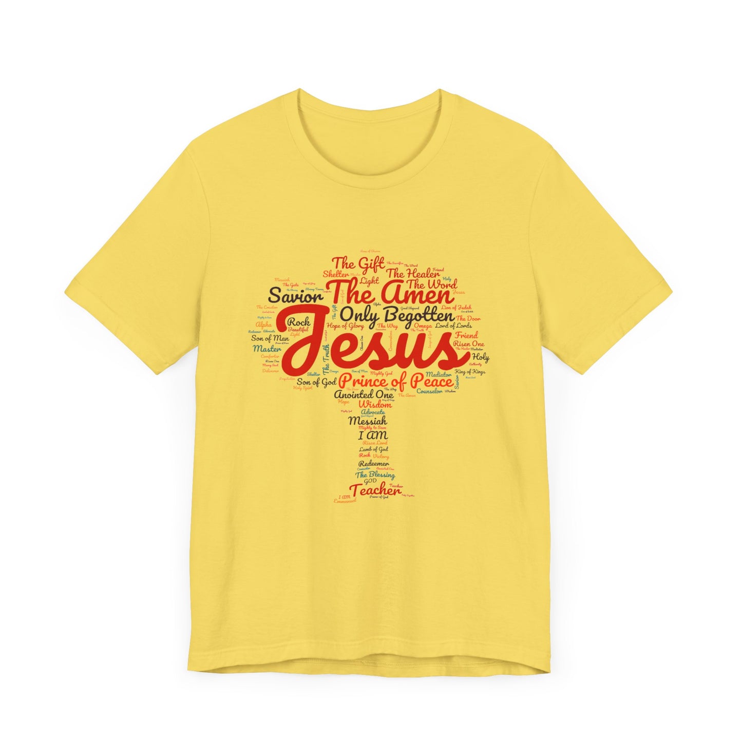 Religious Tee - Names of JESUS Tree Design