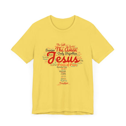 Religious Tee - Names of JESUS Tree Design