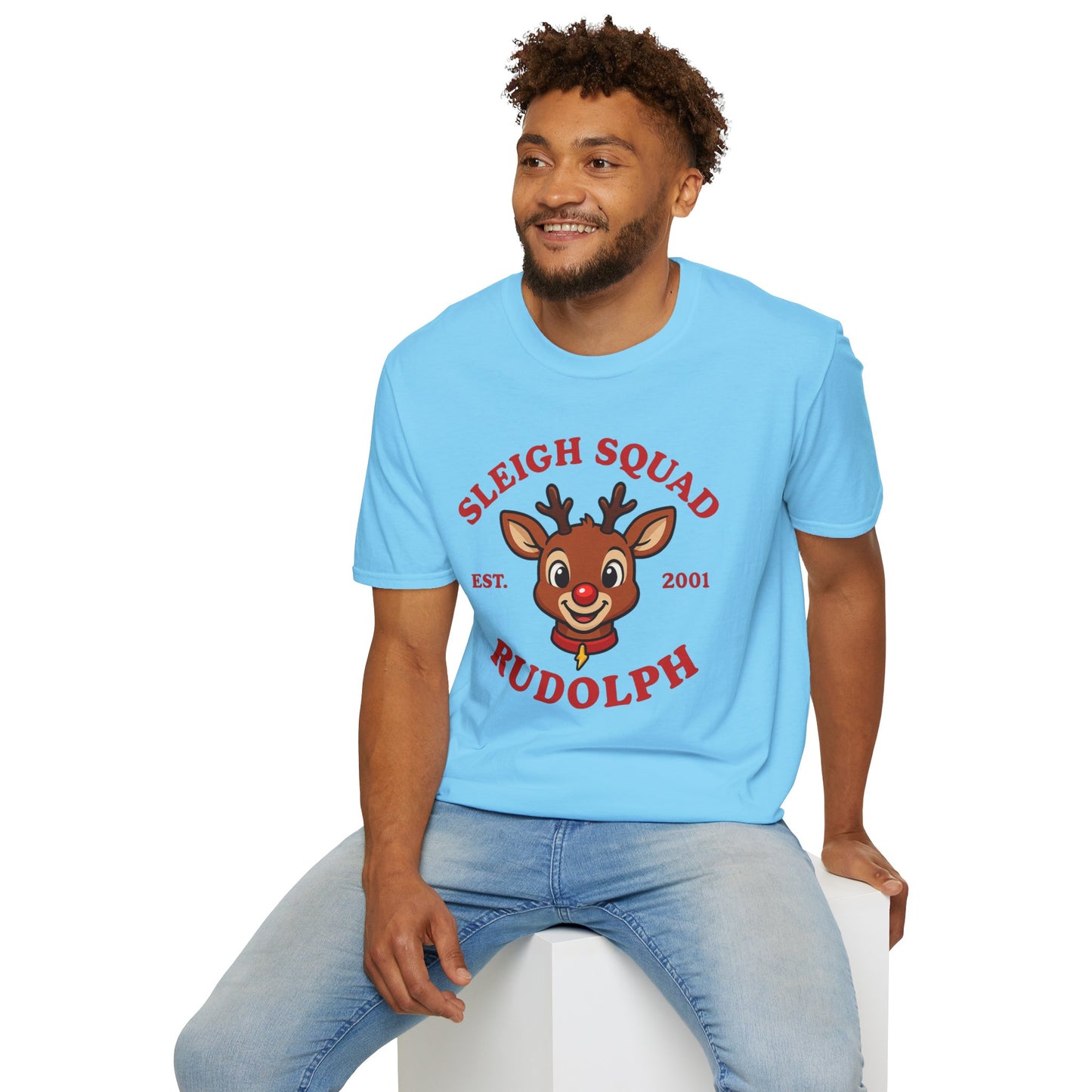 Sleigh Squad Unisex T-Shirt - Christmas Rudolph Tee