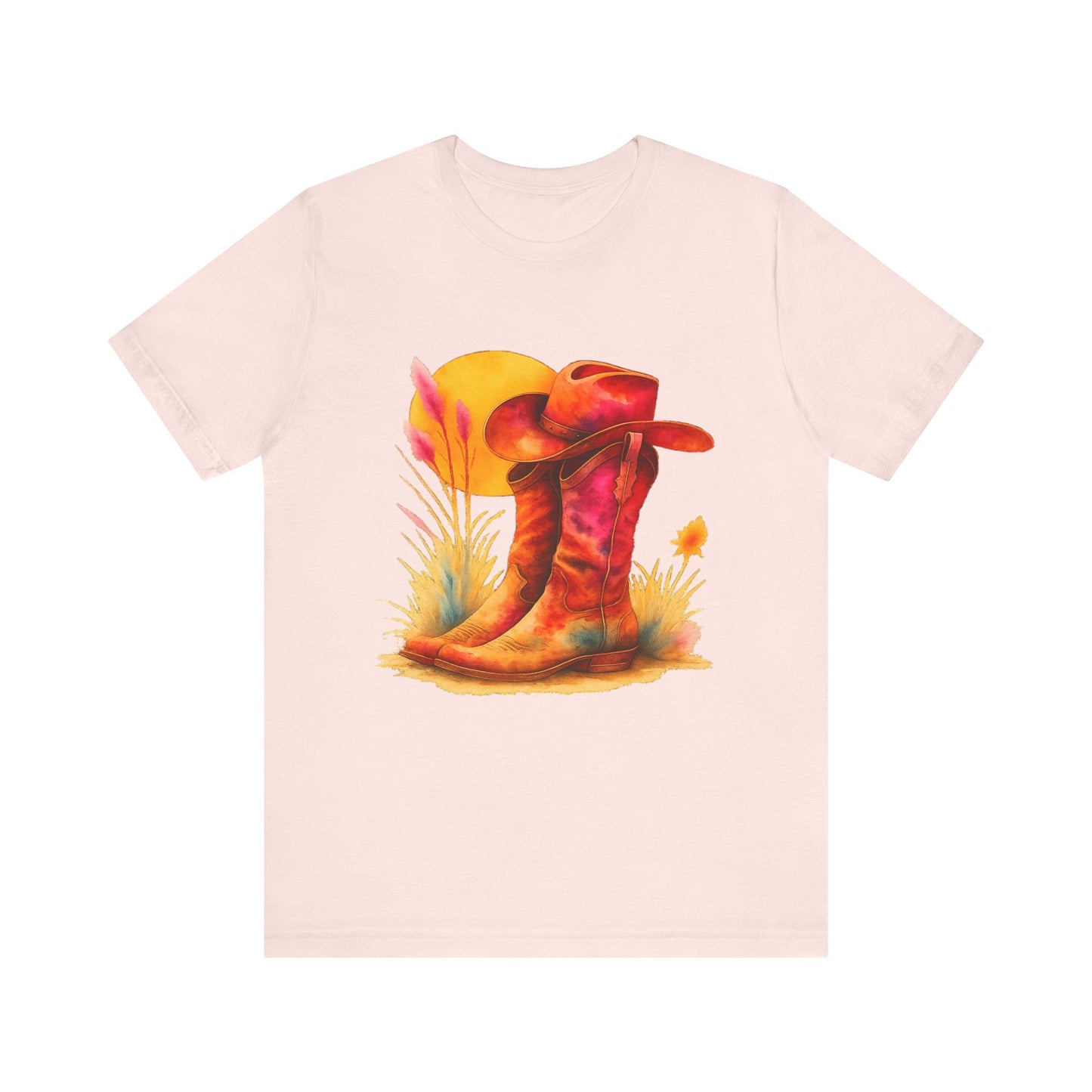 Western Enthusiast Tee - Boots and Hat Design