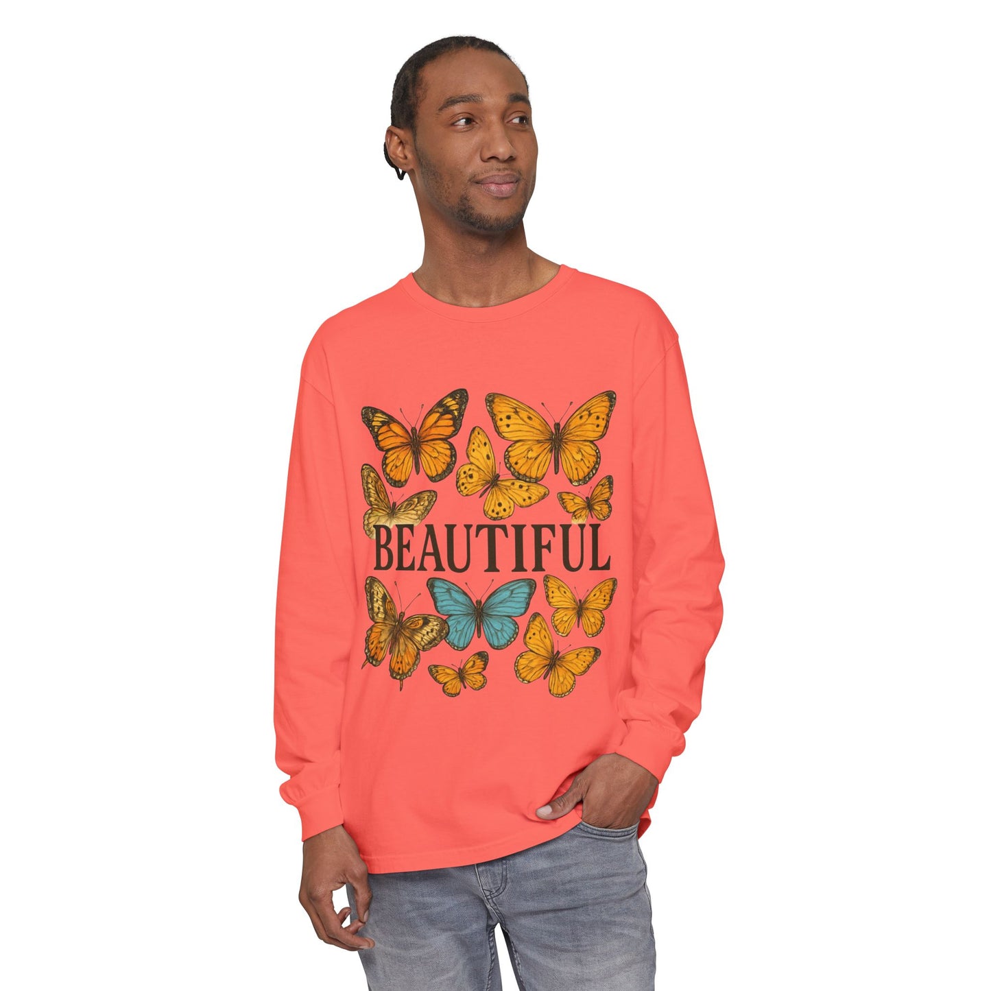 Beautiful Butterfly Long Sleeve T-Shirt, Eco-Friendly Cotton Tee, Casual Wear, Spring Fashion, Gift for Nature Lovers, Comfortable [...]