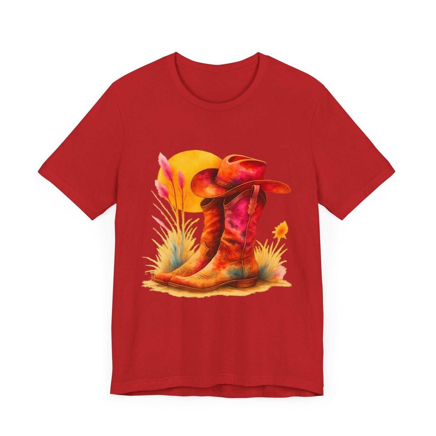 Western Enthusiast Tee - Boots and Hat Design