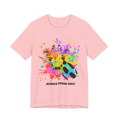Watersplash Giraffe Tee - Stand Tall