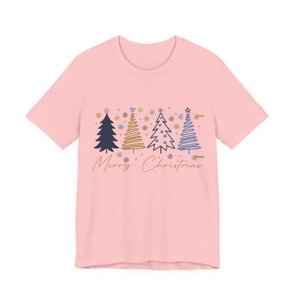 Christmas Tee with Abstract Trees