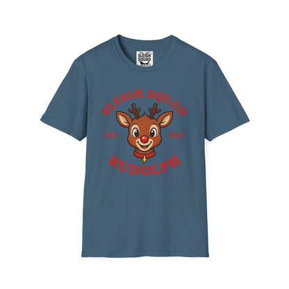 Sleigh Squad Unisex T-Shirt - Christmas Rudolph Tee