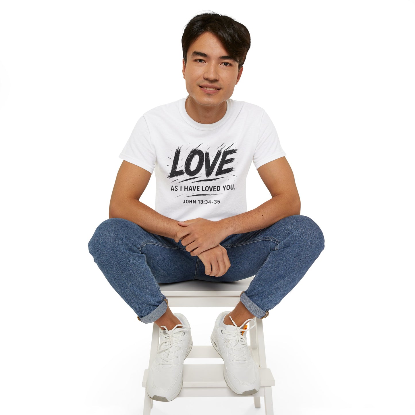 Love T-Shirt — "Love As I Have Loved You" John 13:34-35 Christian Tee