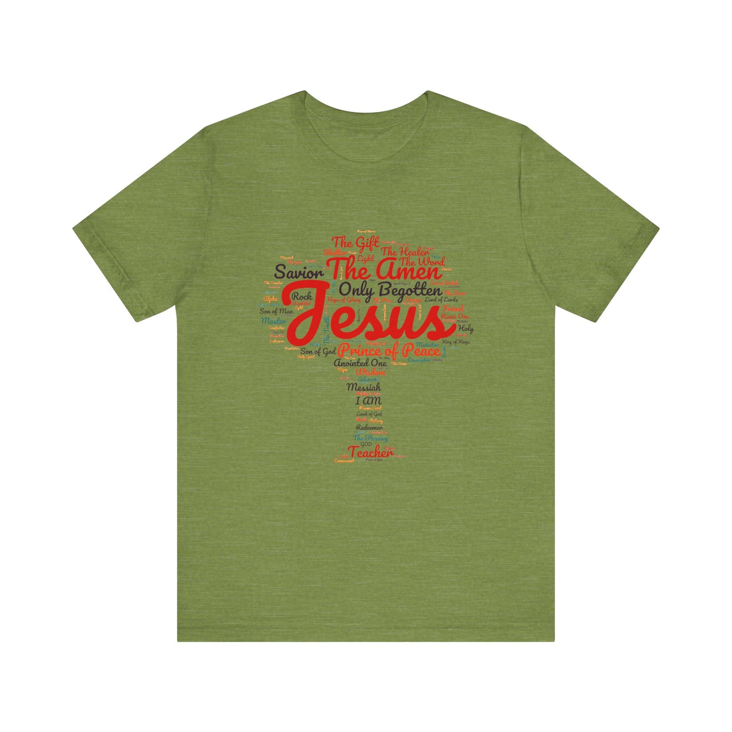Religious Tee - Names of JESUS Tree Design