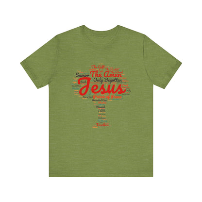 Religious Tee - Names of JESUS Tree Design