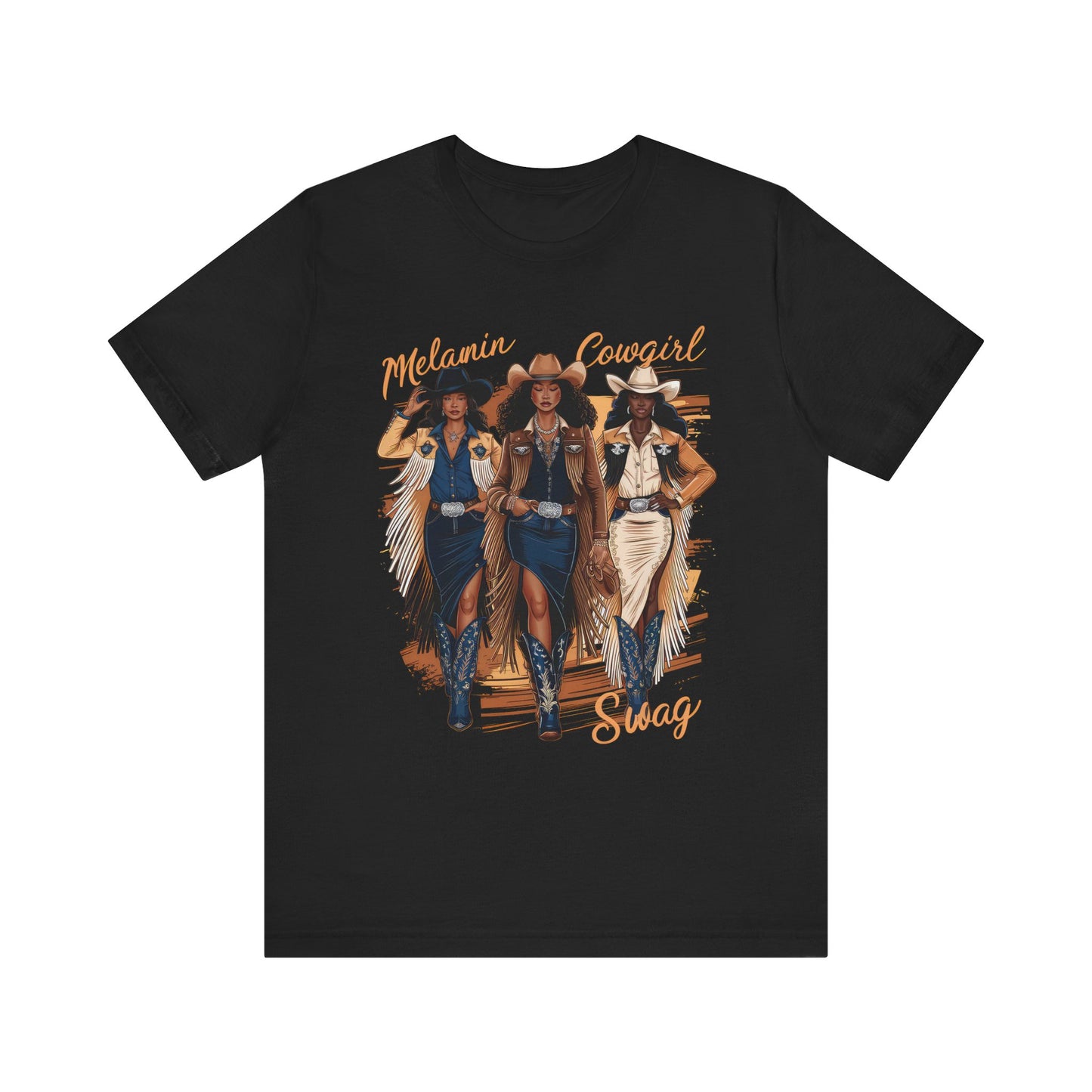 3 Melanated Cowgirls Tee