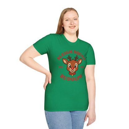 Sleigh Squad Unisex T-Shirt - Christmas Rudolph Tee