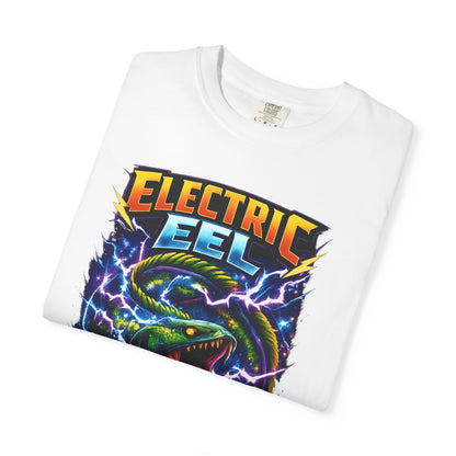 Electric Eel Graphic T-Shirt — Neon Lightning Ocean Tee