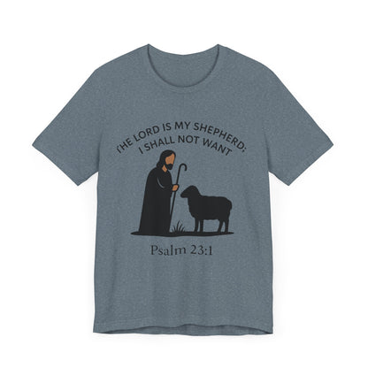 Christian Tee - Jesus Shepard and Black Sheep Design