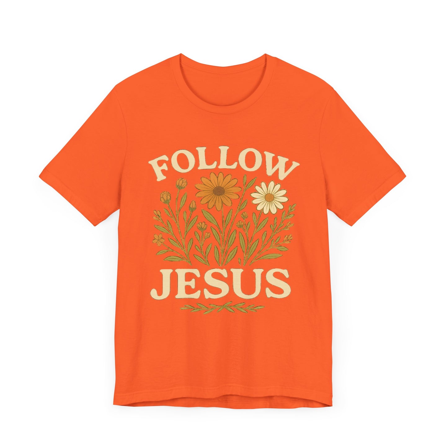 Floral Tee - Follow Jesus - Unisex