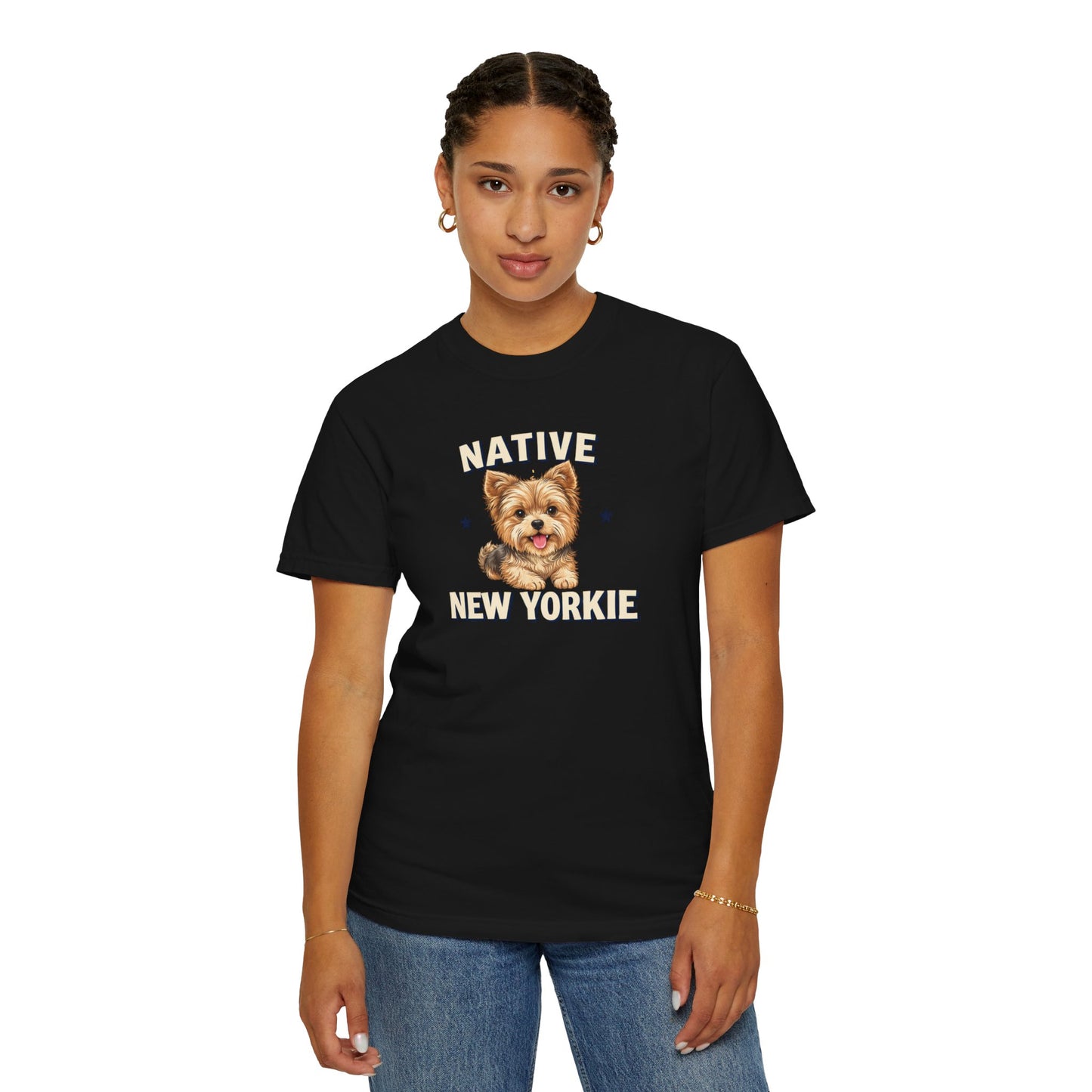 Native New Yorkie T-Shirt — Yorkie Mom/Dad NYC Dog Lover Tee