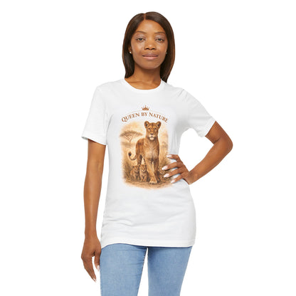 Queen by Nature Lioness Tee — "She walks in her power"