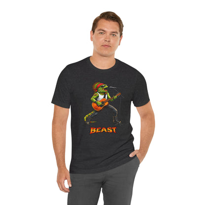 Rock Iguana Guitarist Tee — "Rock. Power. Presence." Beast Graphic Shirt